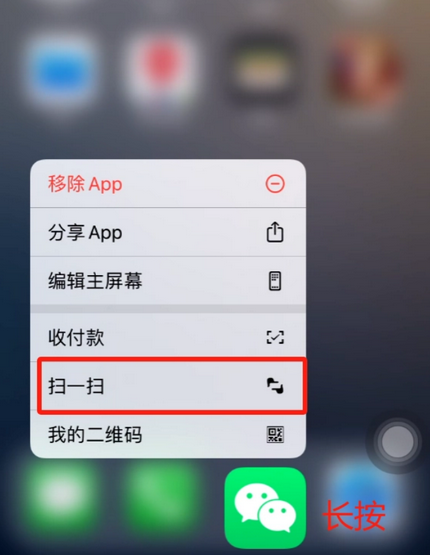 固安苹果手机维修分享iPhone 15如何快速打开扫一扫 