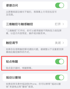 固安苹果授权维修站分享iPhone轻点无法唤醒怎么办 